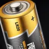 Nanfu Golden Alkaline No. 1 Battery LR20 cylindrical mercury-free alkaline battery with blue flame background Application Scenario